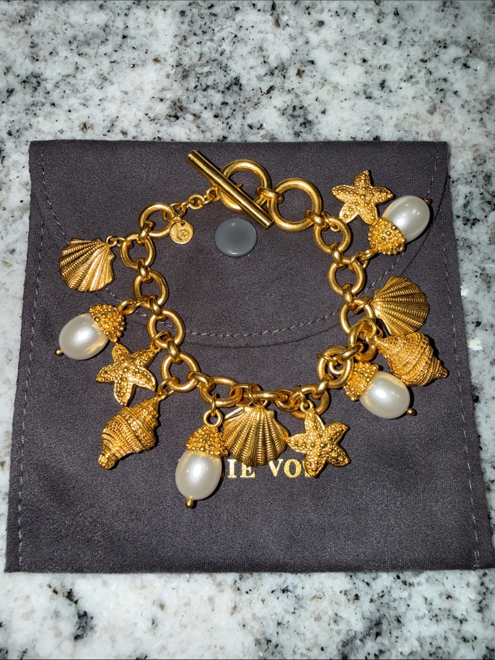 Julie Vos Sanibel Charm Bracelet with Pearls